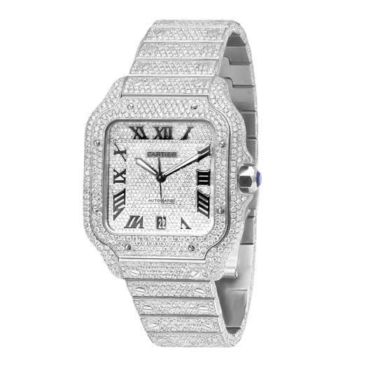 Cartier Santos Iced out