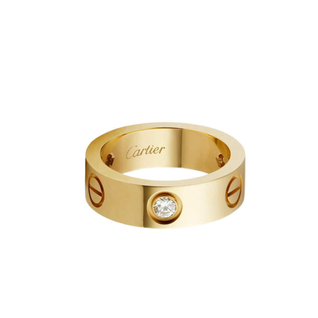 Cartier Diamond Ring Titanium