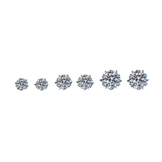 Moissanite Earings (Pass diamond Tester)